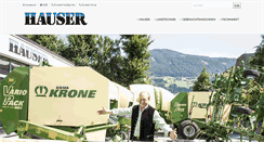 Desktop Screenshot of hauser-landtechnik.at